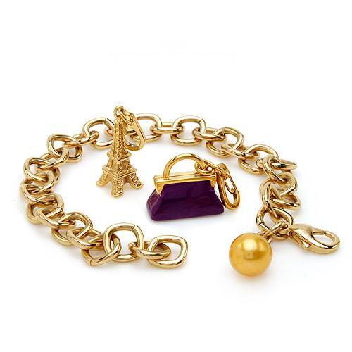 MORELLATO- PARIS CHARMS N GENUINE PEARL BRACELET